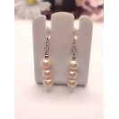 Natural Pink Freshwater Pearl Earrings